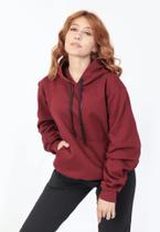 Moletom Flanelado Feminino Blusa De Frio Canguru
