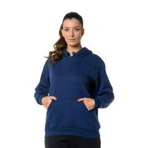 Moletom Flanelado Feminino Blusa De Frio Canguru