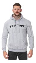 Moletom Flanelado Masculino Agasalho Blusa De Frio New York
