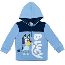 Moletom Fleece Azul com Capuz para Meninos (7-8 anos)