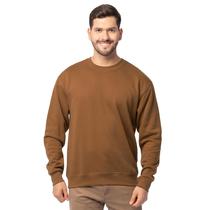 Moletom Fruit of the Loom Eversoft Fleece para homens Golden Pecan Moletom Fruit of the Loom Eversoft Fleece para homens Golden Pecan