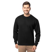 Moletom Fruit of the Loom Eversoft Fleece para homens preto