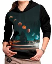 Moletom Galaxia Planetas feminino Universo blusa casaco Moletom Galaxia Planetas feminino Universo blusa casaco