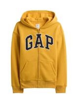 Moletom GAP Infantil com Capuz e Zíper Completo Honey Tamanho L