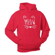 Moletom Gatinho Meow Blusa De Frio Casaco Blusão Promoçã