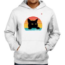 Moletom Gato Vintage Sunset - Foca na Moda