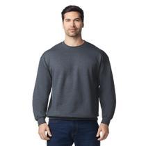 Moletom Gildan Adult Softstyle com gola redonda GSF000 - Dark Heather