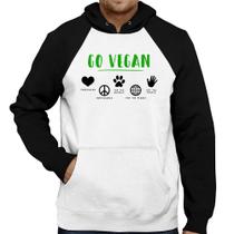 Moletom Go Vegan Símbolos - Foca na Moda