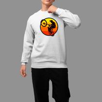 Moletom Gola Careca Algodão Casual Estiloso Inverno Blusa De Frio Tecido Macio Bike Paisagem Moletom Gola Careca Algodão Casual Estiloso Inverno Blusa De Frio Tecido Macio Bike Paisagem