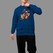 Moletom Gola Careca Algodão Moda De Rua Tecido Macio Basquete Cor Moletom Gola Careca Algodão Moda De Rua Tecido Macio Basquete Cor