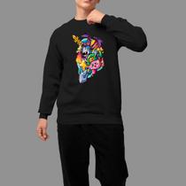 Moletom Gola Careca Algodão Moda De Rua Tecido Macio Perso Game Moletom Gola Careca Algodão Moda De Rua Tecido Macio Perso Game