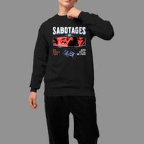 Moletom Gola Careca Basico Casual Confortável Inverno Blusa De Frio Sabotages Moletom Gola Careca Basico Casual Confortável Inverno Blusa De Frio Sabotages