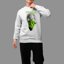 Moletom Gola Careca Basico Casual Confortável Inverno Blusa De Frio Tecido Macio Band