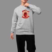 Moletom Gola Careca Basico Casual Estiloso Inverno Blusa De Frio Sagrado Coração