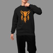Moletom Gola Careca Basico Casual Estiloso Inverno Blusa De Frio Tecido Macio Boi port