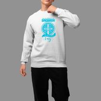 Moletom Gola Careca Basico Casual Estiloso Inverno Blusa De Frio Tecido Macio Sagrada