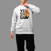 Moletom Gola Careca Basico Casual Moda Religioso Inverno Blusa De Frio Yeshua Leon Moletom Gola Careca Basico Casual Moda Religioso Inverno Blusa De Frio Yeshua Leon