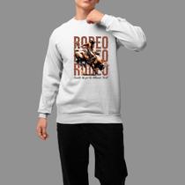 Moletom Gola Careca Basico Masculino Casual Confortável Inverno Blusa De Frio Tecido Macio Rodeo Tree