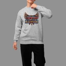 Moletom Gola Careca Basico Masculino Casual Estiloso Tecido Macio Skynird Moletom Gola Careca Basico Masculino Casual Estiloso Tecido Macio Skynird