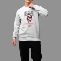 Moletom Gola Careca Basico Masculino Casual Inverno Blusa De Frio Tecido Macio Obscure