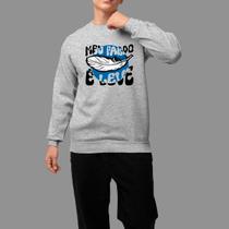 Moletom Gola Careca Basico Masculino Casual Moda Religioso Tecido Macio Meu Fardo Leve