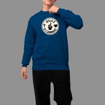 Moletom Gola Careca Basico Masculino Moda De Religioso Confortável Tecido Macio Jesus Caminho