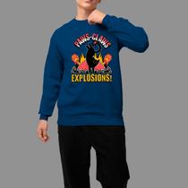 Moletom Gola Careca Basico Masculino Moda De Rua Confortável Inverno Blusa De Frio Explosions