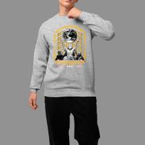 Moletom Gola Careca Basico Masculino Moda De Rua Confortável Inverno Blusa De Frio Tecido Macio Overcomes