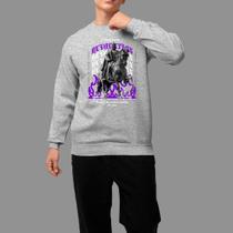 Moletom Gola Careca Basico Masculino Moda De Rua Confortável Tecido Macio Rever