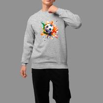 Moletom Gola Careca Basico Masculino Streetwear Casual Estiloso Tecido Macio Fut Colors