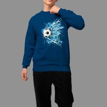 Moletom Gola Careca Basico Masculino Streetwear Moda De Rua Confortável Inverno Blusa De Frio Fut Red