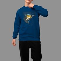 Moletom Gola Careca Country Casual Moda Country Tecido Macio Hooked