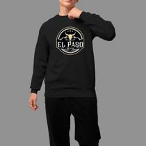 Moletom Gola Careca Country Casual Tecido Macio El Paso