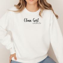 Moletom Gola Careca Inverno Estampa Clean Girl Aesthetic 042 M oda Inverno Frio Manga Comprida Frio Moletom Gola Careca Inverno Estampa Clean Girl Aesthetic 042 M oda Inverno Frio Manga Comprida Frio