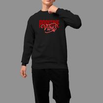 Moletom Gola Careca Masculino Streetwear Casual Confortável Inverno Blusa De Frio Tecido Macio Positive Vires Moletom Gola Careca Masculino Streetwear Casual Confortável Inverno Blusa De Frio Tecido Macio Positive Vires