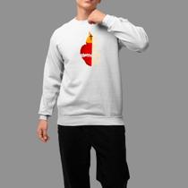 Moletom Gola Careca Religioso Casual Inverno Blusa De Frio Tecido Macio Mi Vida