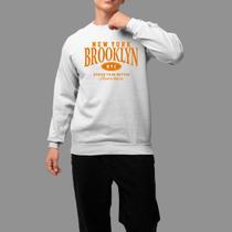Moletom Gola Careca Streetwear Basico Casual Confortável Inverno Blusa De Frio Nyc
