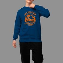 Moletom Gola Careca Streetwear Basico Casual Inverno Blusa De Frio Red Mount