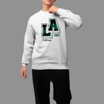 Moletom Gola Careca Streetwear Basico Casual Tecido Macio La 1997