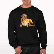 Moletom Gola Redonda Masculino Unissex Estampa Cachorro Caramelo Férias Moletom Gola Redonda Masculino Unissex Estampa Cachorro Caramelo Férias