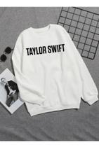 Moletom Gola Redonda Taylor Swift Novidade Inverno