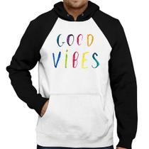 Moletom Good Vibes Cores - Foca na Moda Moletom Good Vibes Cores - Foca na Moda