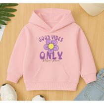 Moletom Good Vies Only Flores Infantil Menina Feminino Agasalho Canguru Soft Modinha Escola Creche Moletom Good Vies Only Flores Infantil Menina Feminino Agasalho Canguru Soft Modinha Escola Creche