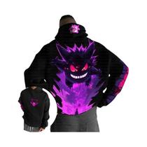 Moletom Grande Pokémon Gengar Para Homens E Mulheres Outono Inverno Y2K Harajuku Casual