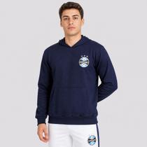 Moletom Grêmio Canguru Azul Logo Escudo Moletom Grêmio Canguru Azul Logo Escudo