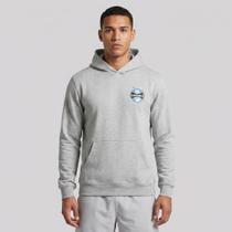 Moletom Grêmio Canguru Cinza Escudo