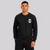 Moletom Grêmio Escudo Retrô Preto Moletom Grêmio Escudo Retrô Preto