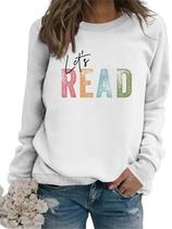 Moletom GVABRLN Reading Book Let's Read Graphic para mulheres