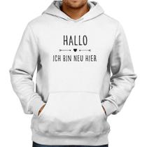 Moletom Hallo, Ich Bin Neu Hier - Foca na Moda