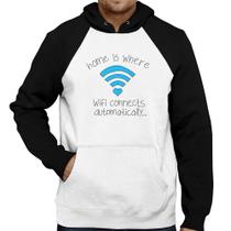Moletom Home Is Where Wifi Connects Automatically - Foca na Moda